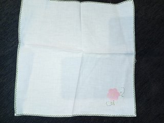 Mantelería Vintage Lino Flores 4 Servilletas