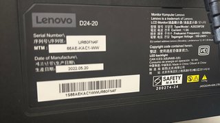 Monitor LENOVO 24" FHD