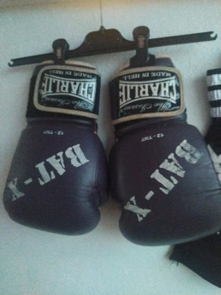 Conjunto de boxeo: guantes y pantalón