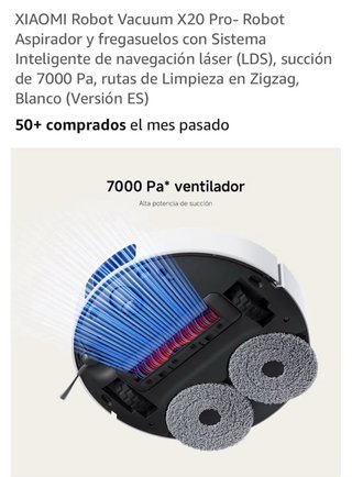XIAOMI Robot Vacuum X20 Pro- Robot Aspirador y fre