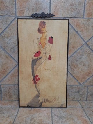 Cuadro de forja y madera