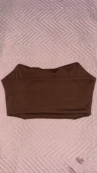 Top Shein Marrón Corsé