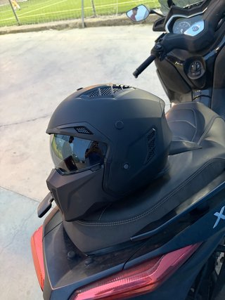 Casco Moto Vinz Negro Mate Talla S