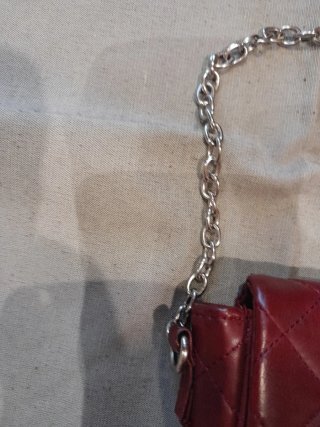 Mini borsa bordeaux trapuntata con stelle