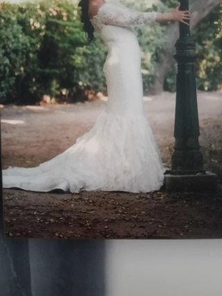 Vestido de Novia Chantilly Beige/Blanco