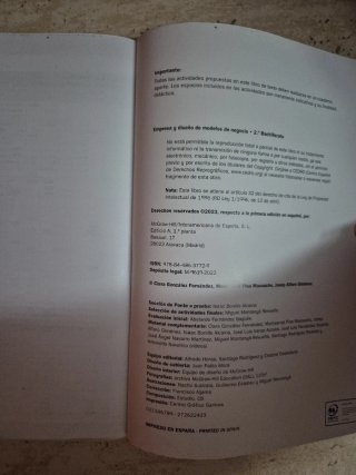 LIBRO EMPRESA Y NEGOCIO 2 BACHILLER