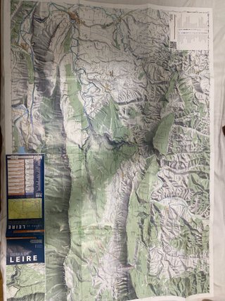 Mapa Sierra de Leire (Navarra) 1:25.000