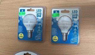 Lote 5 Bombillas LED G45 E14
