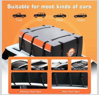 Cofre Techo Coche 580L Impermeable