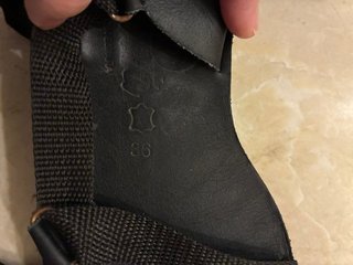 Chanclas de piel negras la terreta barefood