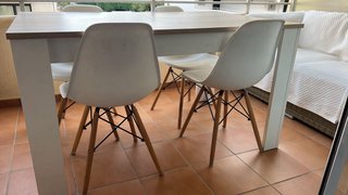 Mesa Comedor Extensible + 4 Sillas