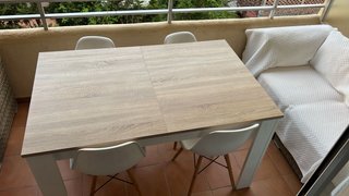 Mesa Comedor Extensible + 4 Sillas