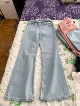 Lote 2 pantalones vaqueros niña MNG talla 152 cm