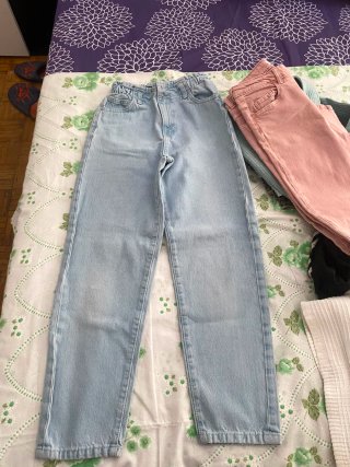 Lote 2 pantalones vaqueros niña MNG talla 152 cm