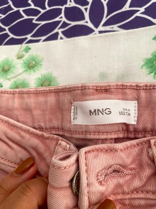 Lote 2 pantalones vaqueros niña MNG talla 152 cm