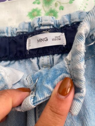 Lote 2 pantalones vaqueros niña MNG talla 152 cm