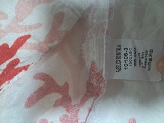 Chaleco de lino con estampado coral