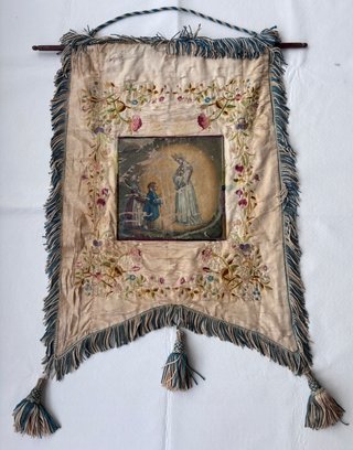 Estandarte religioso XIX Nuestra Señora Salette