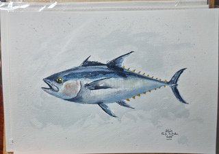 Acuarela original Pez
