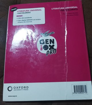 Literatura Universal 1º Bachillerato. Libro del...