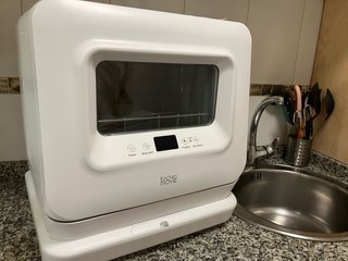 Mini lavavajillas de encimera, capacidad 7,5 L