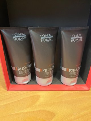 L'Oréal Homme Gel Fijación Extra Fuerte x3