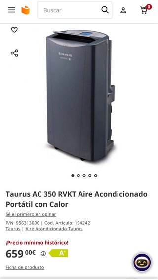 Aire Acondicionado Portátil Taurus