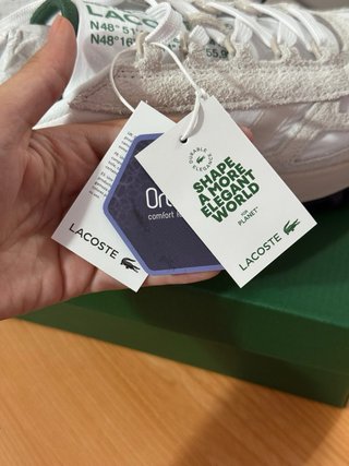 Zapatillas Lacoste Elite Active Blancas y Verdes