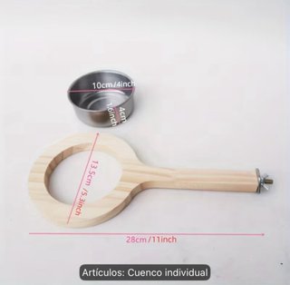 Cuenco para pájaros con soporte