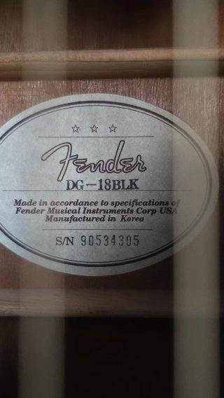 Guitarra Acústica Fender Negra