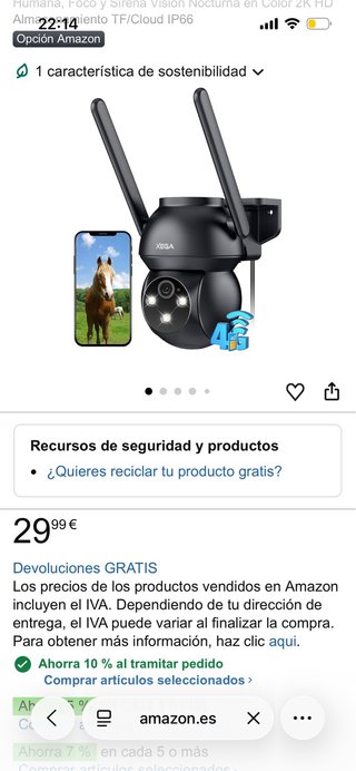 Cámara Vigilancia XEGA 4G