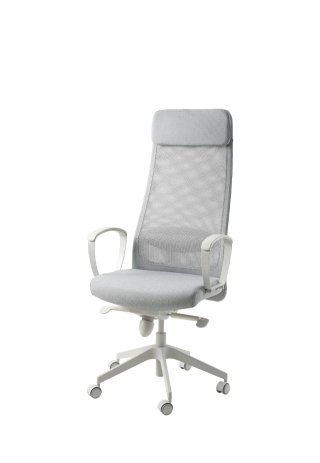 Silla de oficina Ikea gris claro. Modelo Markus