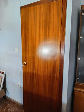 Puertas de madera con cristal