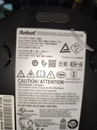 Base de Carga Roomba Serie E, I, J,/ 3, 4, 5, 6, 7