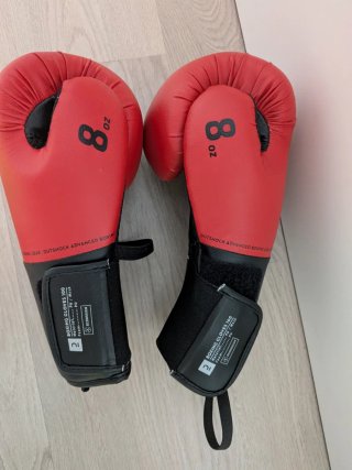 Guantes Boxeo Outshock 8oz Rojos/Negros