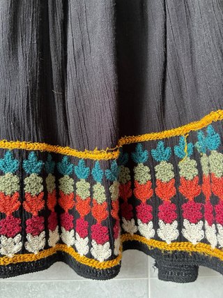 Chaqueta Zara bordada negra multicolor