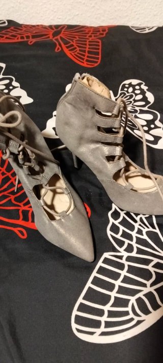 Botines Verano Catwalk Beige/Plata Talla 37