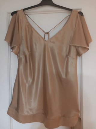 Blusa de raso mujer