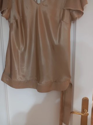Blusa de raso mujer