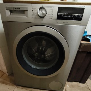 Lavadora Bosch Serie 6 Inox 8kg (Bajo Encastre)