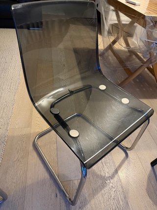 4 Sillas Comedor color ahumado
