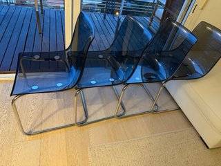 4 Sillas Comedor color ahumado