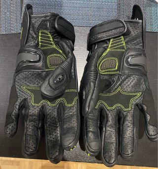 Guantes Moto Verano Ventilados Negro/Amarillo