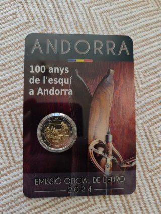 Pareja Monedas 2€ Andorra 2024