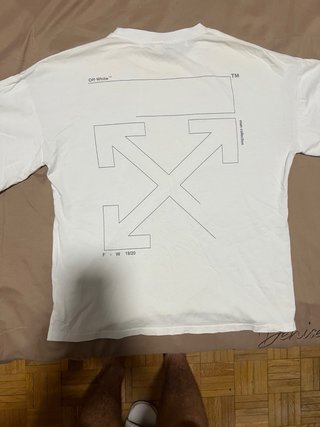 Camiseta Off-White Blanca Manga Larga