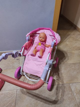 Carrito Muñecas Nenuco Piscina Rosa