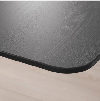 Mesa esquinera Ikea Bekant Negra