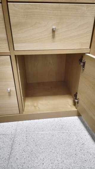 Mueble Kallax con cajones y puertas