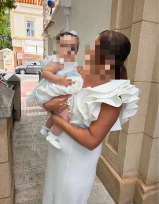 Vestido blanco Olimara evento boda / bautizo