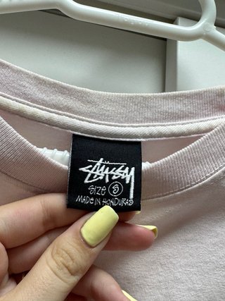 Camiseta Stussy 8 Ball Rosa vintage
